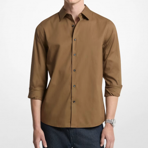 Classic-Fit Cotton Blend Dobby Shirt