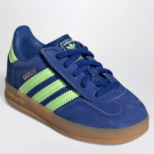 adidas Originals Gazelle Indoor Sneakers in Royal Blue / Green Spark / Gold Metallic