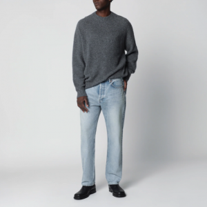 Tom Ford Cashmere Crew-Neck Sweater in Light Charcoal