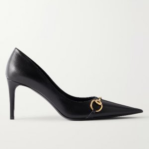 GUCCI Donna embellished leather pumps