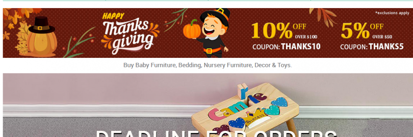 七个海淘宝宝和儿童家具的网站推荐（部分直邮+优惠码+8%返利）		