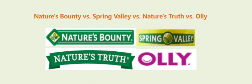 Nature's Bounty vs. Spring Valley vs. Nature's Truth vs. Olly: Which Brand is Best for Vitamins?