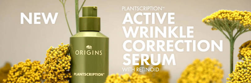 Ingredients Reviews: NEW Origins Plantscription Active Wrinkle Correction Serum With Retinoid