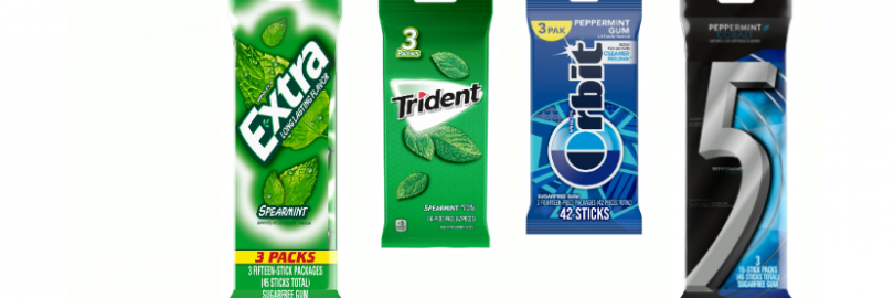 5 Gum vs. Extra vs. Trident vs. Orbit: Who Wins the Chewing Gum Brand Showdown?