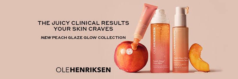 NEW Olehenriksen Peach Glaze Collection Review