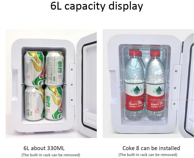 Meiling car refrigerator 6L home dualuse mini refrigerator small