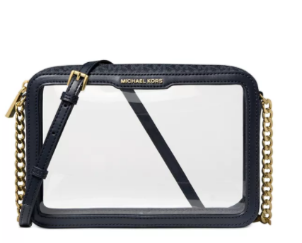 MICHAEL Michael Kors Jet Set East West Clear Signature Logo Crossbody @  Macy's $ (Value$128) + Free Shipping - Extrabux