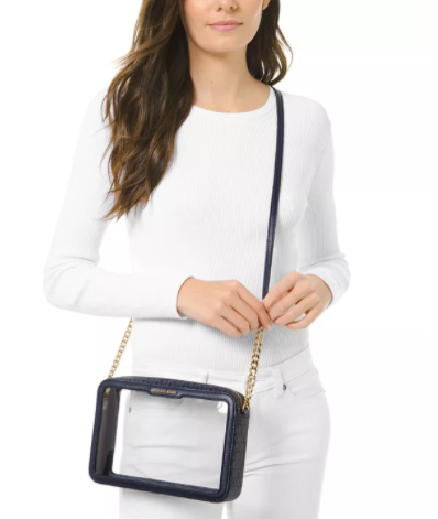 MICHAEL Michael Kors Jet Set East West Clear Signature Logo Crossbody @  Macy's $ (Value$128) + Free Shipping - Extrabux