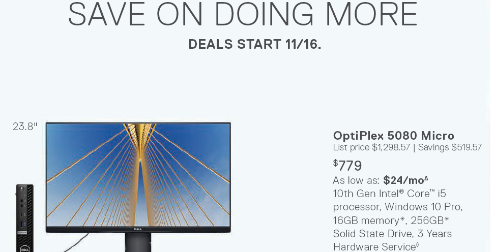 Black Friday Sneak Peek – Up to 48% Off @Dell Black Friday Sneak Peek – Up to 48% Off @Dell