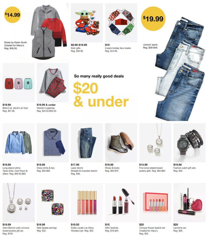 Macys Black Friday Ad 2020, $7.99 on Small Appliances, $19.99 on Boots & More Macys Black Friday Ad 2020, $7.99 on Small Appliances, $19.99 on Boots & More