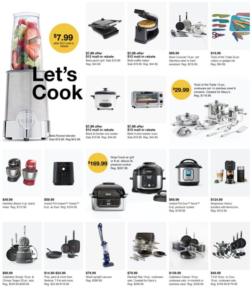 Macys Black Friday Ad 2020, $7.99 on Small Appliances, $19.99 on Boots & More Macys Black Friday Ad 2020, $7.99 on Small Appliances, $19.99 on Boots & More