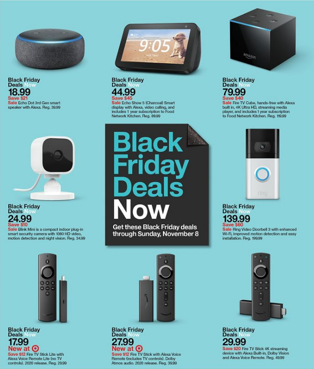 Switch 动森限定版 $299.99Target 黑五第一周海报出炉，申请红卡满$40减$40