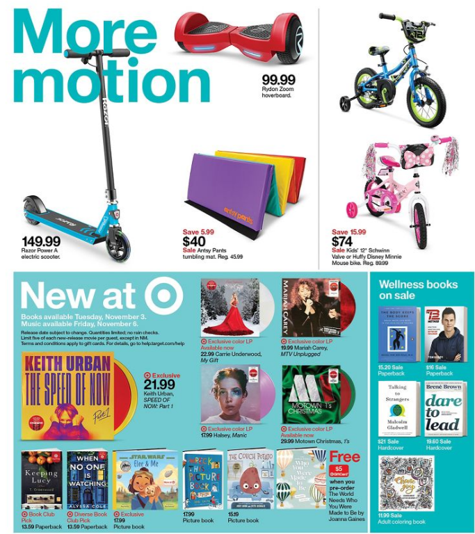 Switch 动森限定版 $299.99Target 黑五第一周海报出炉，申请红卡满$40减$40