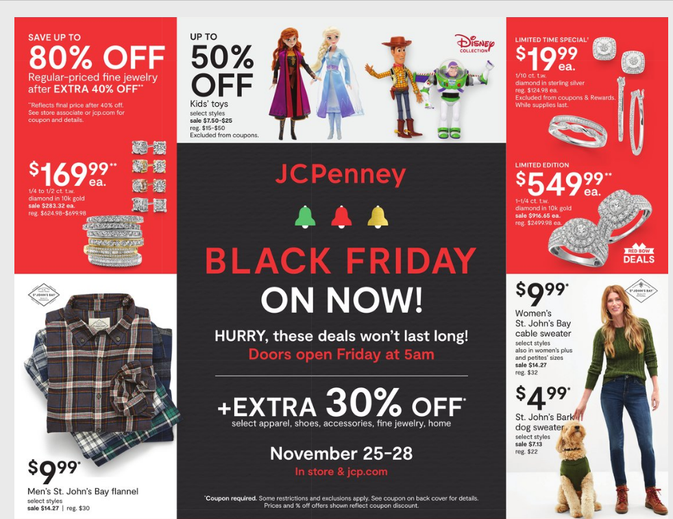 JCPenney 2020黑五海报出炉,超多好物好价等你来选 JCPenney 2020黑五海报出炉,超多好物好价等你来选