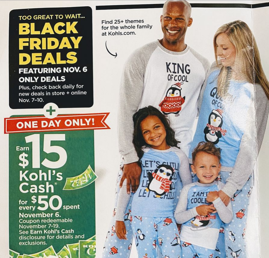 额外8折+满$50送$15现金券Kohl s 2020 黑色星期五开抢 11月6日起每日更新 
