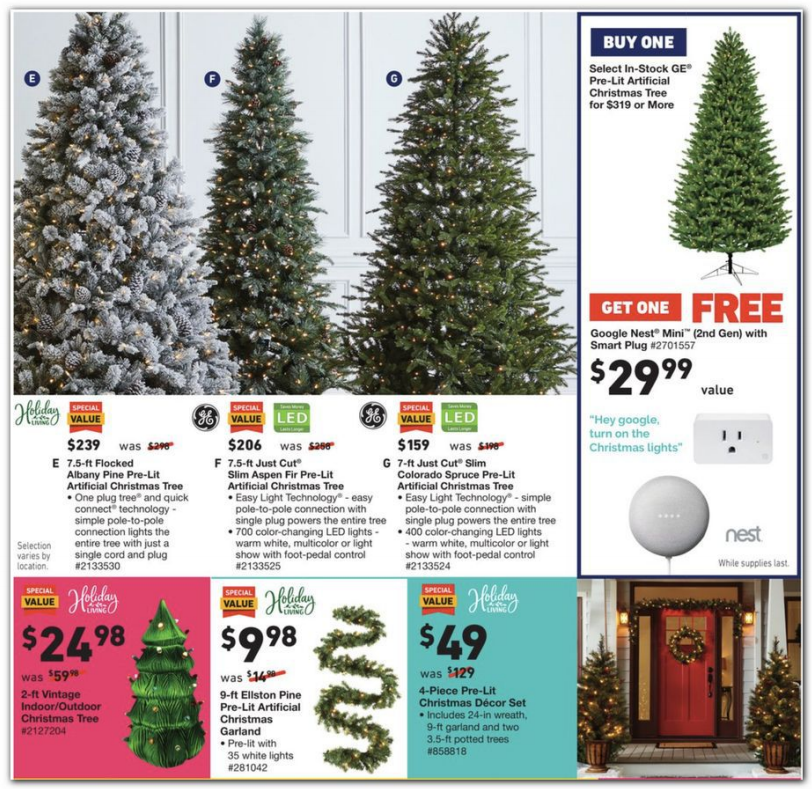 三星法式冰箱$1199Lowe s 2020黑五海报出炉 圣诞灯串$2.99 滚筒洗衣机$599 