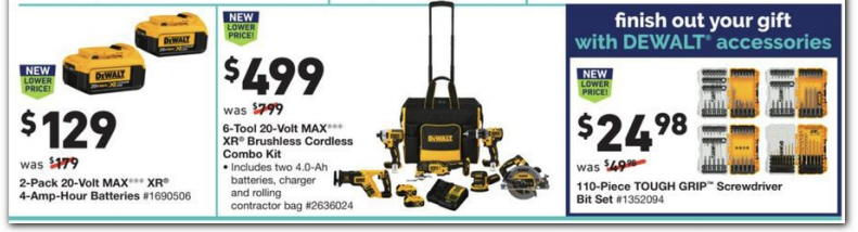 三星法式冰箱$1199Lowe s 2020黑五海报出炉 圣诞灯串$2.99 滚筒洗衣机$599 