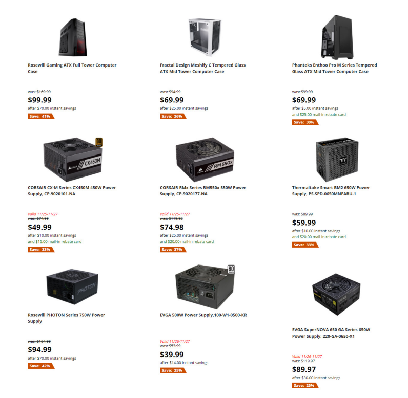 Newegg 2020黑五海报出炉，电子产品抢购清单