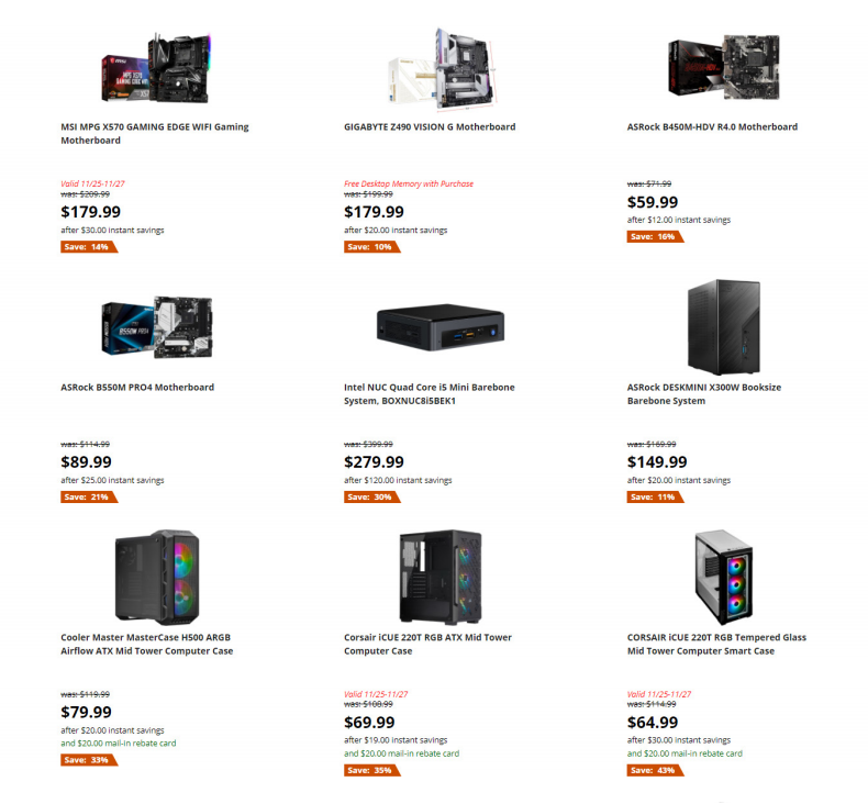 Newegg 2020黑五海报出炉，电子产品抢购清单