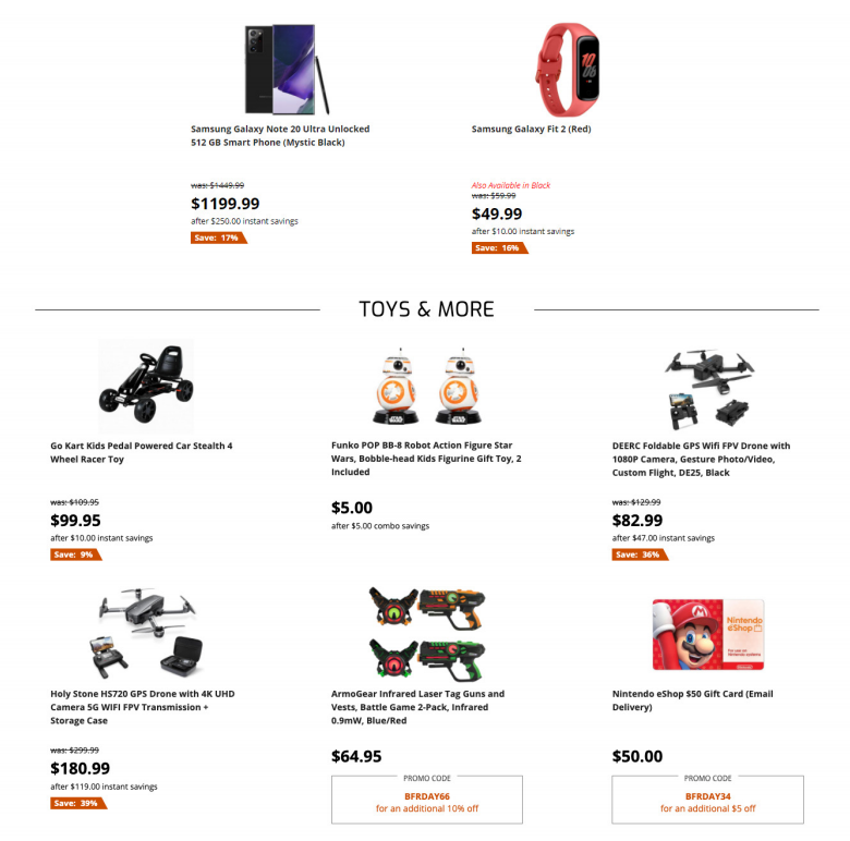 Newegg 2020黑五海报出炉，电子产品抢购清单