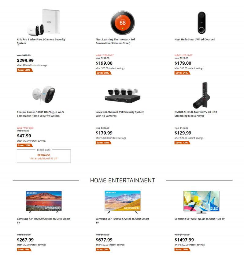 Newegg 2020黑五海报出炉，电子产品抢购清单