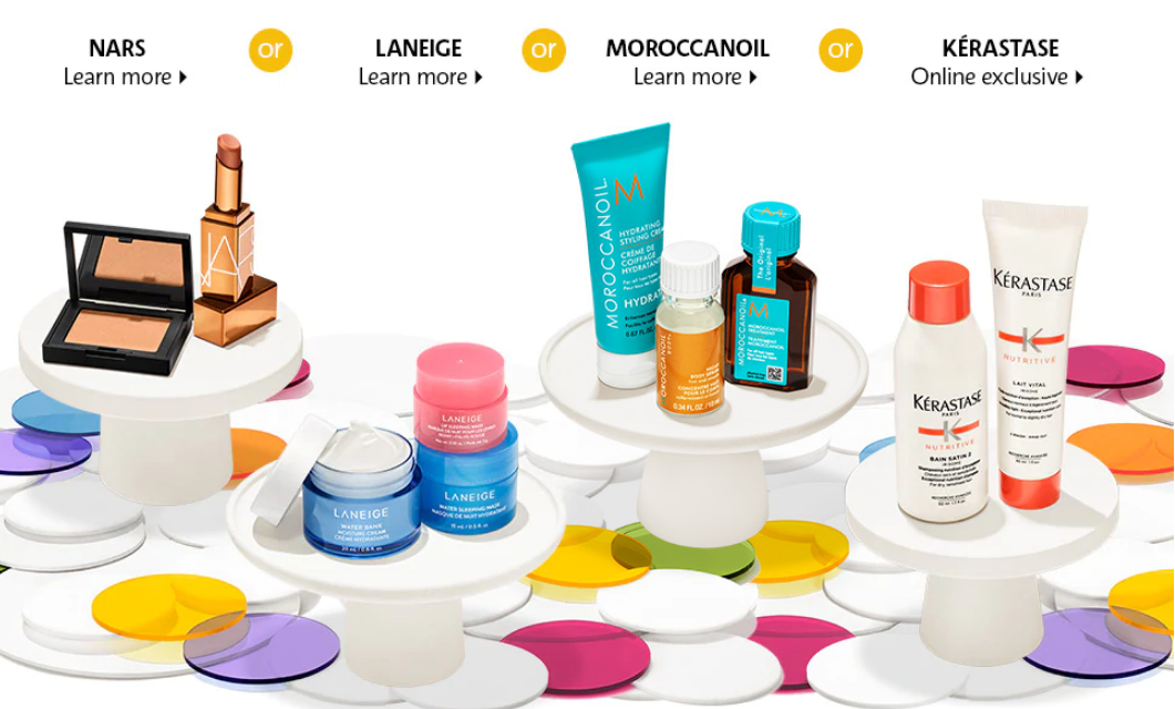Sephora 2021年生日礼 NARS, Laneige, Moroccanoil或Kerastase卡诗自选 Sephora 2021年生日礼 NARS, Laneige, Moroccanoil或Kerastase卡诗自选
