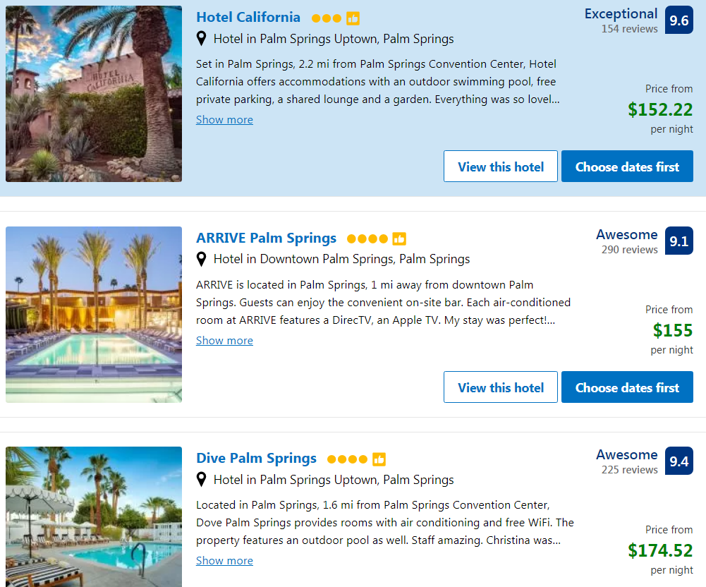 Booking.com - 科切拉谷地 (Coachella Valley)酒店大促 低至5折Booking.com - 科切拉谷地 (Coachella Valley)酒店大促