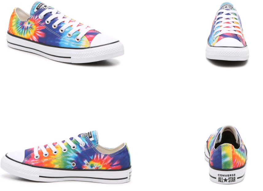 dsw rainbow converse