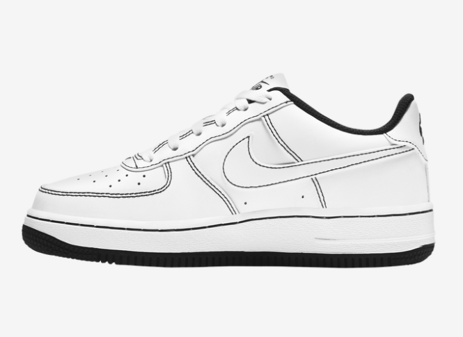 nike air force 1 low - boys' grade school white and black