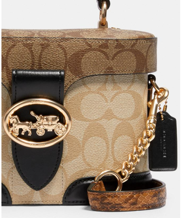 $189 (Was $378) + Free Shipping 50% Off Coach Georgie Gem Crossbody In Blocked Signature Canvas @ Coach Outlet