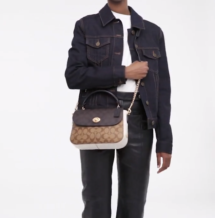 $151.20 (原价 $378) + 免邮Coach Outlet官网 Coach Marlie 老花邮差包4折热卖 	