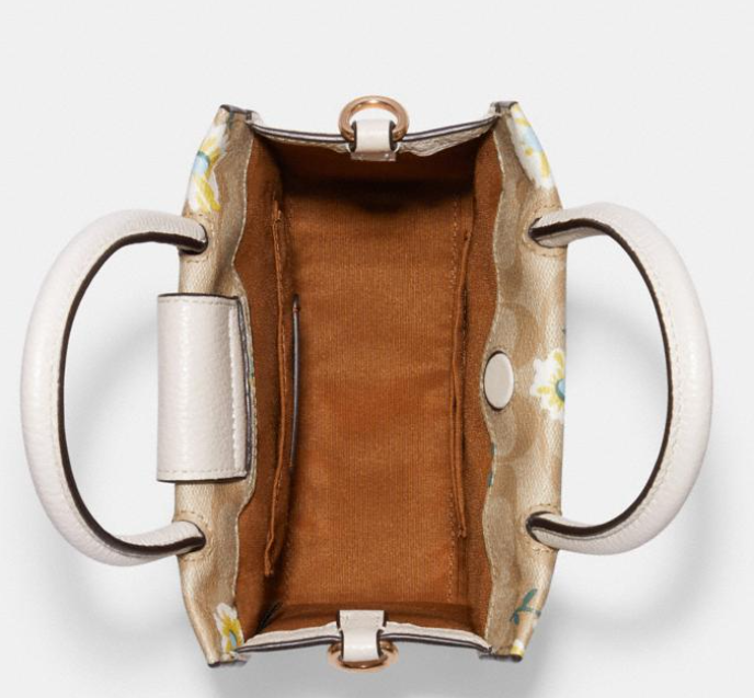 $164 (原价 $328) + 免邮Coach Outlet官网 Coach Mini Cally 雏菊手提斜挎包5折特卖 