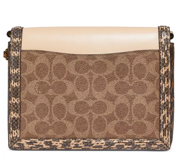 $297 (原价 $495) + 免邮Macy s官网 COACH Hutton 新配色链条小方包6折热卖 