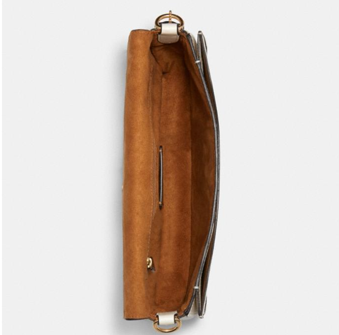 $149.25 (原价 $398) + 免邮Coach Outlet官网 Coach Georgie 白色腋下包额外75折特卖 	