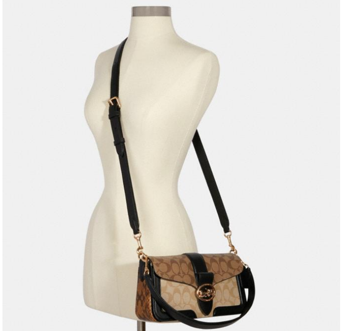 $199 (原价 $450) + 包邮Coach Outlet官网  Coach Georgie老花款腋下包4.4折热卖