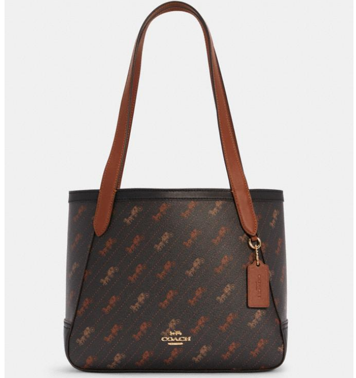 $111.52 (原价 $328) + 包邮Coach Outlet官网 Coach Horse And Carriage硬皮马车托特包热卖 多色可选