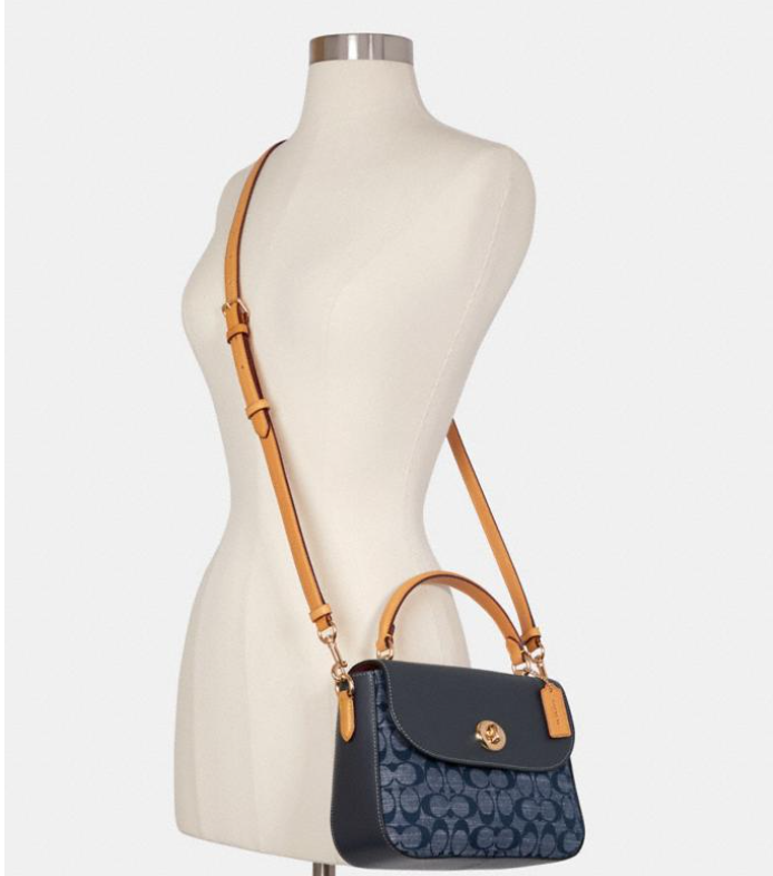 $140 (原价 $350) + 免邮Coach Outlet官网 Coach Marlie 老花邮差手提包4折热卖 