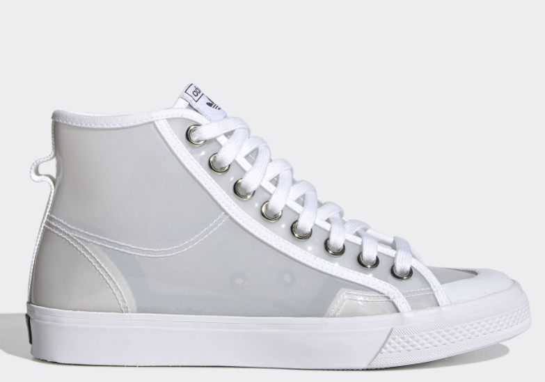 $34.99 (原价 $120) + 免邮eBay US官网 杨幂同款 adidas Originals Nizza果冻透明女款高帮鞋29折热卖 两色可选