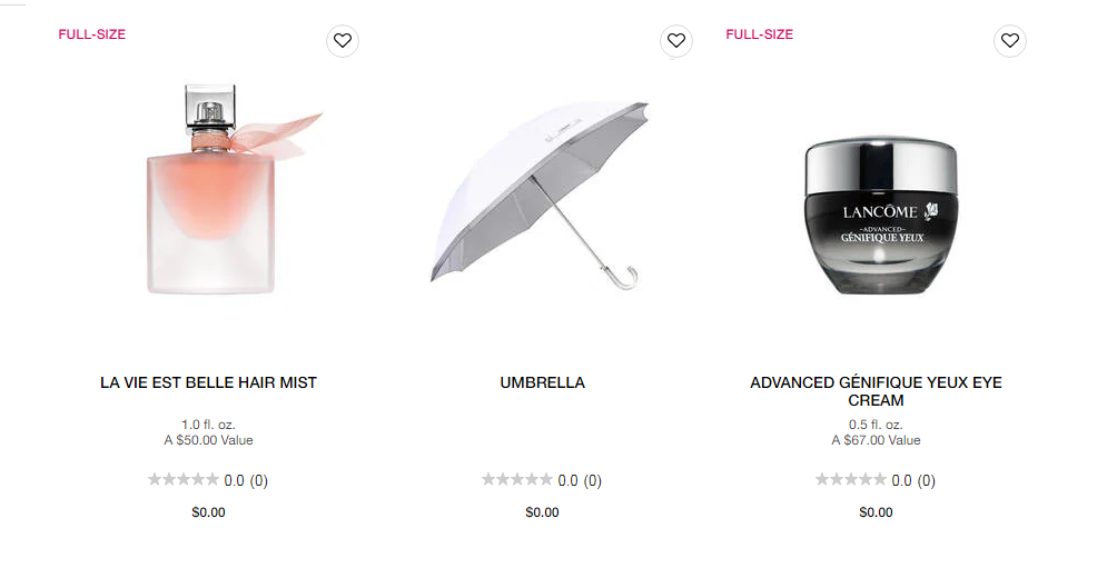 Lancome订单满$135自选一件正装(有发光眼霜可选) Lancome订单满$135自选一件正装(有发光眼霜可选)