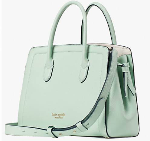 $262(原价 $328)kate spade knott medium satchel 薄荷绿 8折热卖 @ Kate Spade
