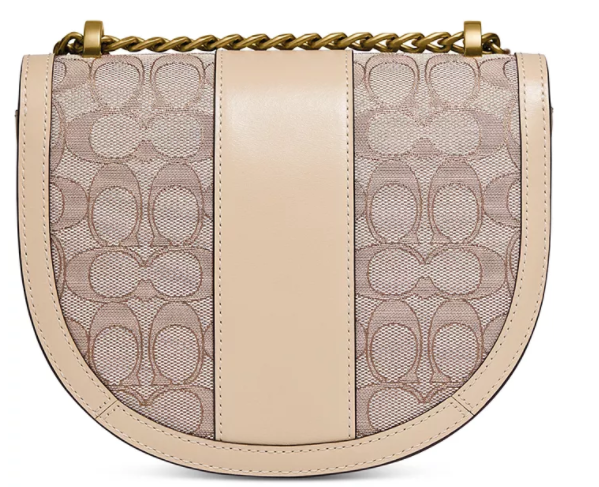 $231 (现价 $550)  + 免邮Macy s官网 COACH Alie 经典提花蛇皮马鞍包额外7折热卖 