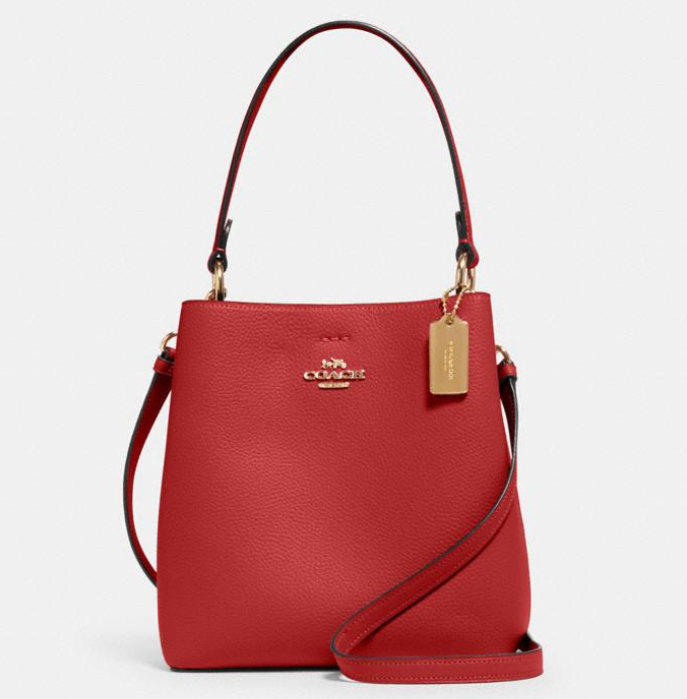 $104.12 (原价 $350) + 免邮Coach Outlet官网 Coach Town 小号水桶包热卖 多色可选  