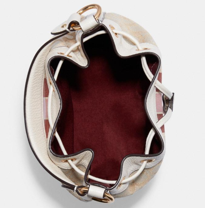 $151.20 (原价 $378) + 免邮Coach Outlet官网 Coach Dempsey Drawstring 老花水桶包4折热卖 