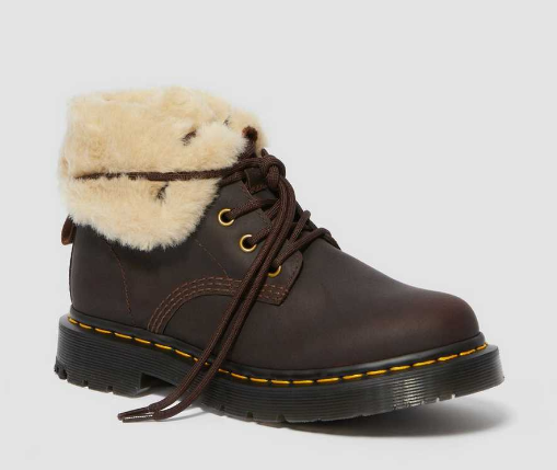£79 (原价 £159)Dr. Martens UK官网 反季屯 Dr. Martens1460 Kolbert加绒8孔马丁靴5折热卖