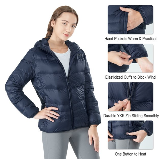 $39.95 (原价 $129.95)白菜价！Walmart官网 Topbuy可加热羽绒服3.1折热卖