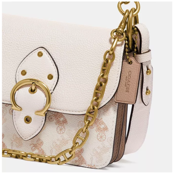 $270 (原价 $450) + 免邮Macy s官网 Coach Beat 18 马车图案印花单肩包6折特卖 