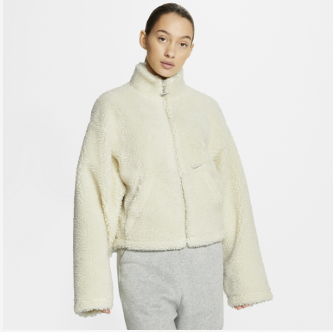 $19.99 (原价 $110) + 免邮Champs Sports官网 Nike NSW Swoosh 女士短款羊羔绒外套2折特卖 三色可选