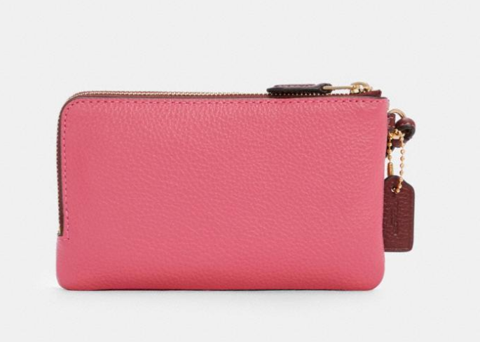 $44.80 (原价 $128) + 包邮Coach Outlet官网 Coach双层老花拼色手拿袋3.5折热卖 双色可选