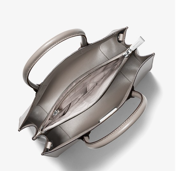 $134.25 (原价 $328) + 免邮Michael Kors官网 MICHAEL MICHAEL KORS Mercer 大号灰色风琴托特包4折热卖 