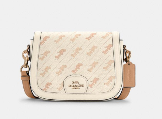 $119 (原价 $350) + 包邮Coach Outlet官网 Saddle马车印花马鞍包3.6折热卖 三色可选